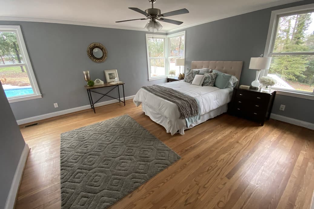 Completed Allison Builders primary bedroom renovation